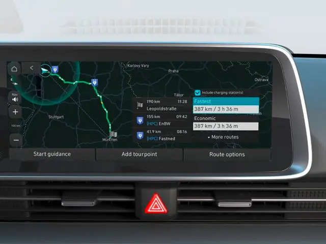 Naujasis Hyundai IONIQ 6 Elektromobilio maršruto planavimas